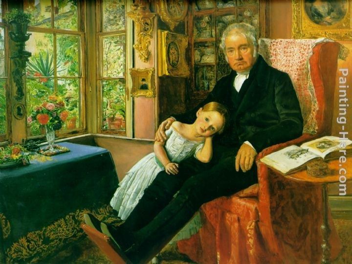 John Everett Millais James Wyatt and His Granddaughter Mary